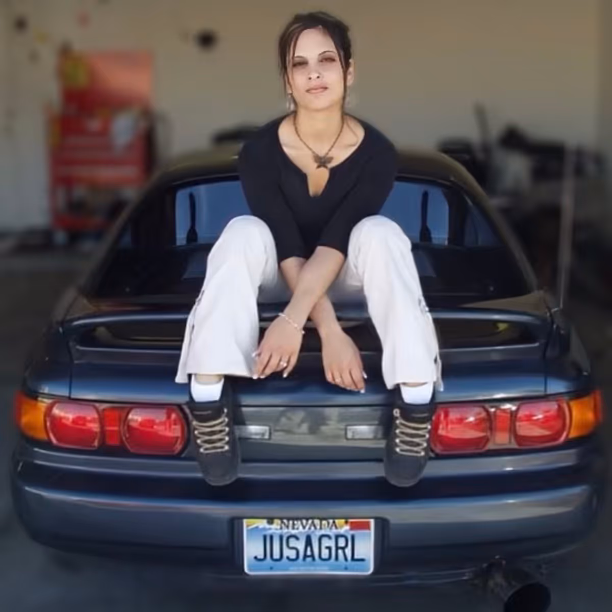 RaggDoll sitting on her MR2